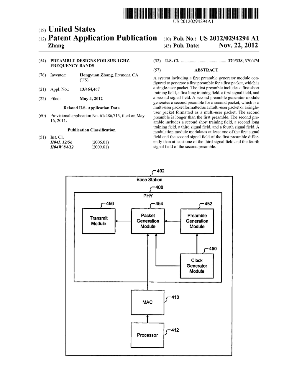 Preamble Designs for Sub-1GHz Frequency Bands - diagram, schematic, and image 01