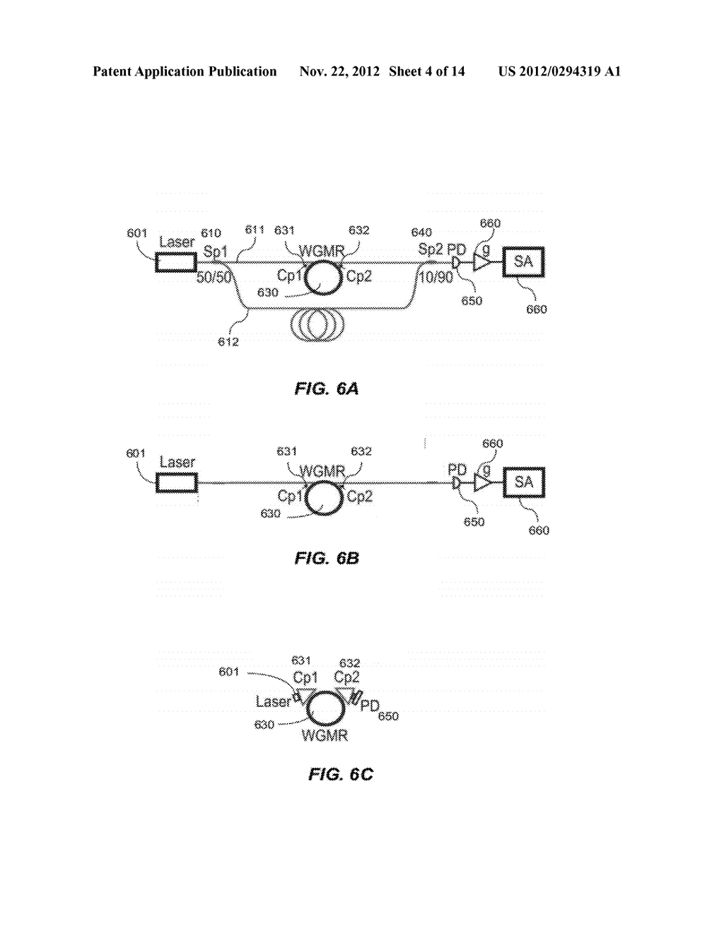 Generation of single optical tone, RF oscillation signal and optical comb     in a triple-oscillator device based on nonlinear optical resonator - diagram, schematic, and image 05