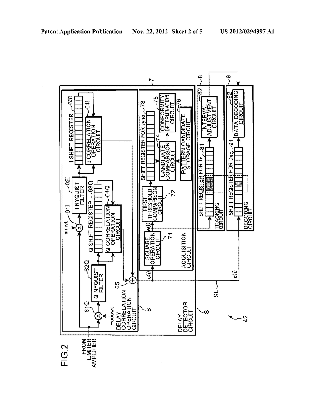 DELAY DETECTOR CIRCUIT AND RECEIVER APPARATUS - diagram, schematic, and image 03