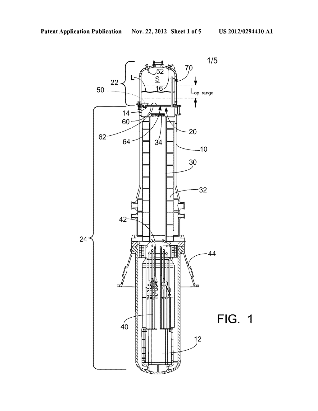 PRESSURIZER BAFFLE PLATE AND PRESSURIZED WATER REACTOR (PWR) EMPLOYING     SAME - diagram, schematic, and image 02