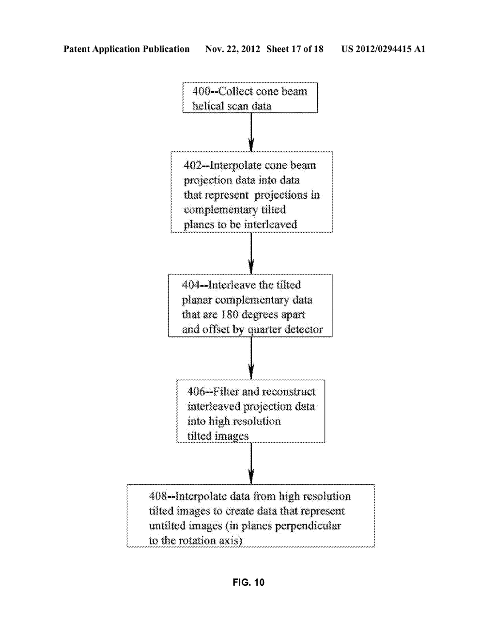 METHOD AND SYSTEM FOR HIGH RESOLUTION NUTATED SLICE RECONSTRUCTION USING     QUARTER DETECTOR OFFSET - diagram, schematic, and image 18