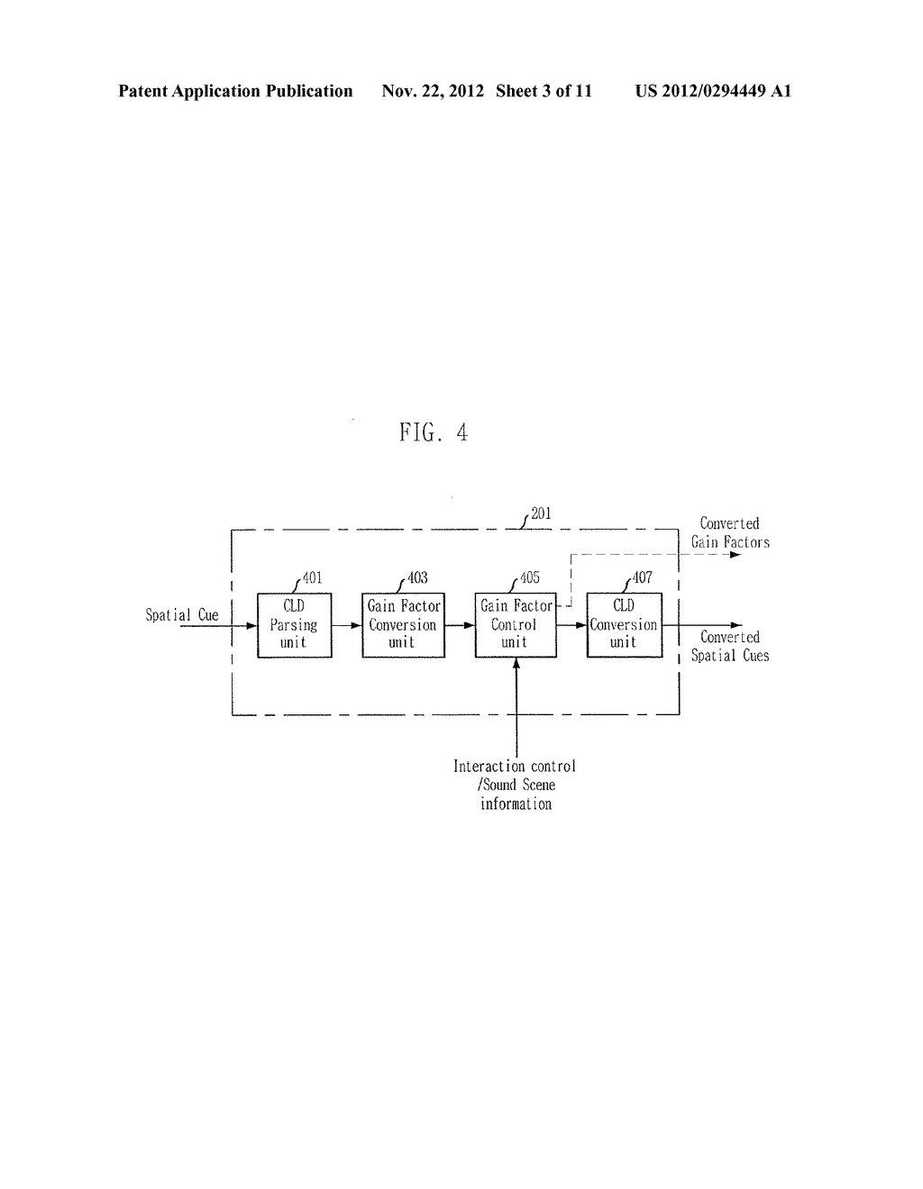 METHOD AND APPARATUS FOR CONTROL OF RANDERING MULTIOBJECT OR MULTICHANNEL     AUDIO SIGNAL USING SPATIAL CUE - diagram, schematic, and image 04