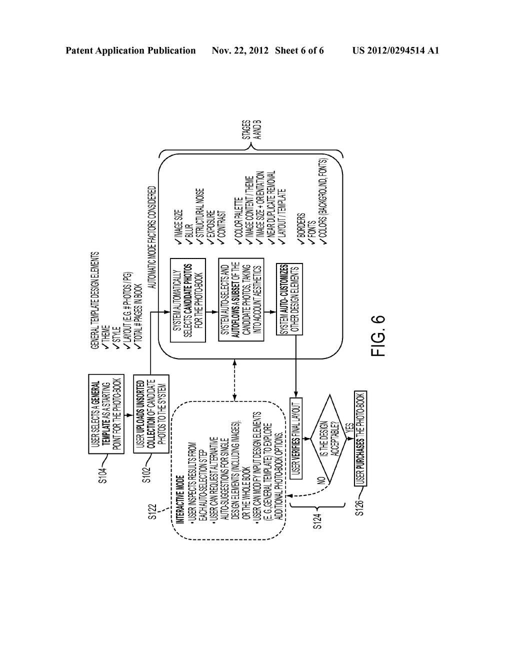 TECHNIQUES TO ENABLE AUTOMATED WORKFLOWS FOR THE CREATION OF     USER-CUSTOMIZED PHOTOBOOKS - diagram, schematic, and image 07