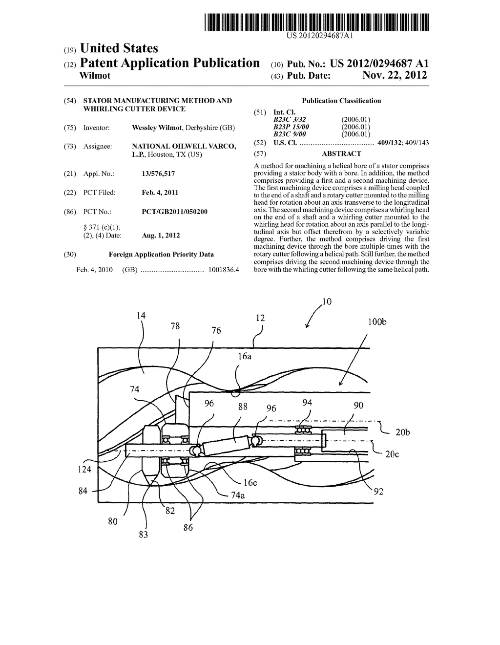 Stator Manufacturing Method and Whirling Cutter Device - diagram, schematic, and image 01