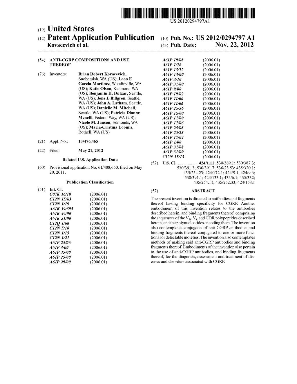 ANTI-CGRP COMPOSITIONS AND USE THEREOF - diagram, schematic, and image 01