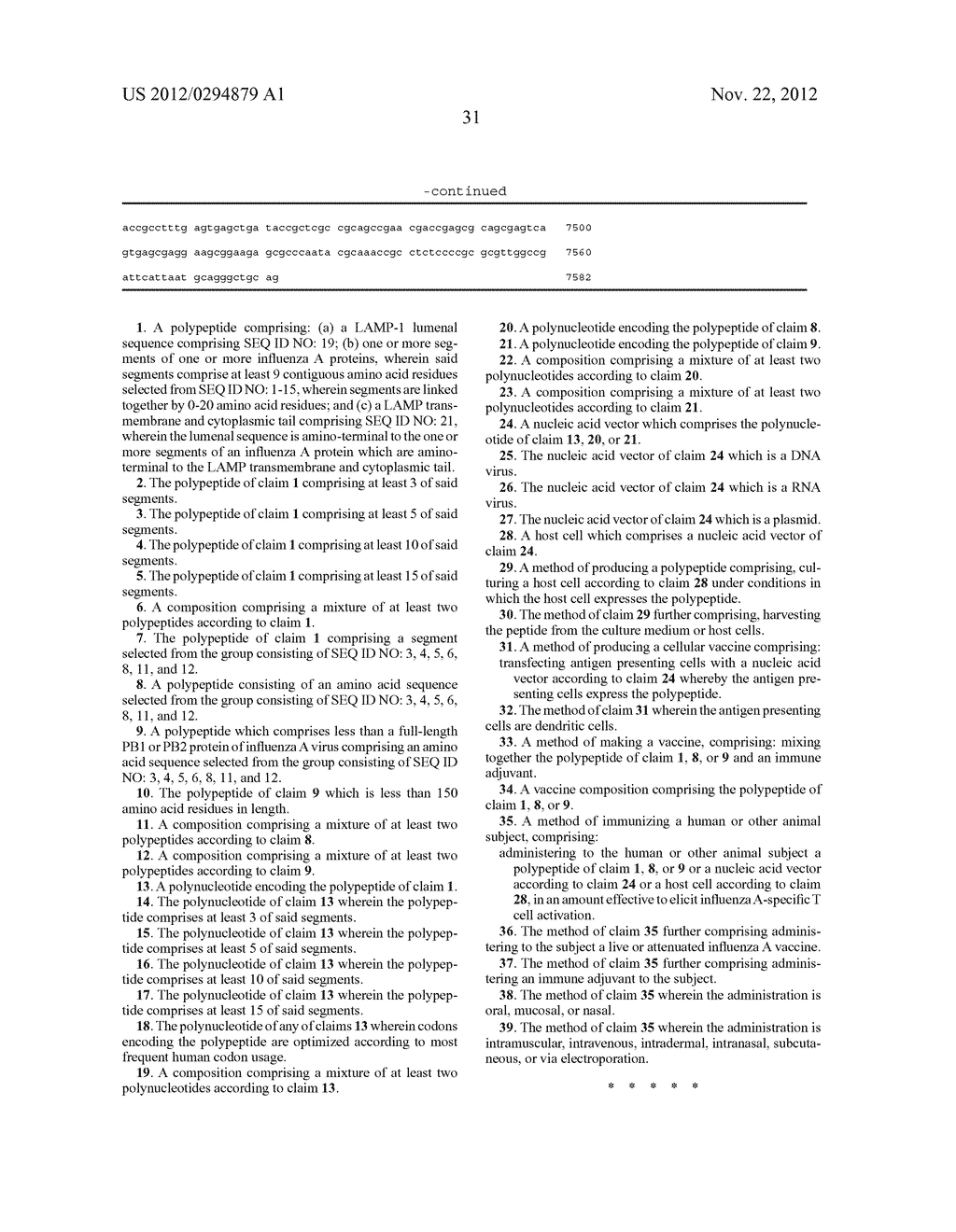 CONSENSUS SEQUENCE  FOR INFLUENZA  A VIRUS - diagram, schematic, and image 34