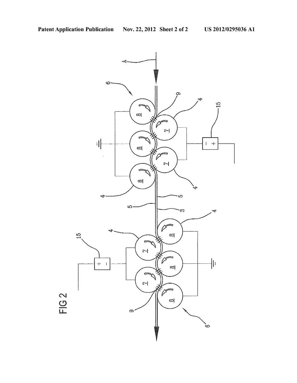 MACHINE AND METHOD FOR ATMOSPHERIC PLASMA TREATMENT OF CONTINUOUS     SUBSTRATES - diagram, schematic, and image 03