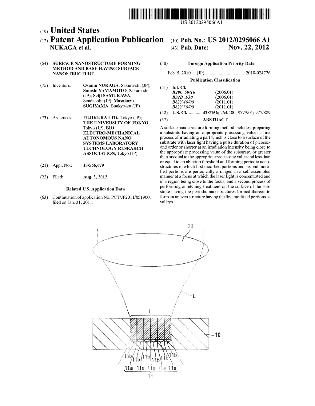 SURFACE NANOSTRUCTURE FORMING METHOD AND BASE HAVING SURFACE NANOSTRUCTURE - diagram, schematic, and image 01