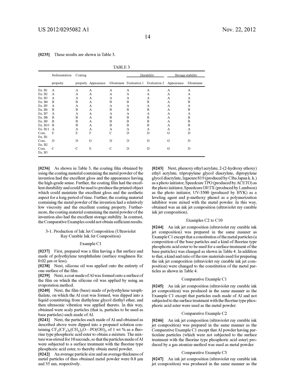 METAL POWDER, ULTRAVIOLET RAY CURABLE INK JET COMPOSITION AND RECORDED     OBJECT - diagram, schematic, and image 15