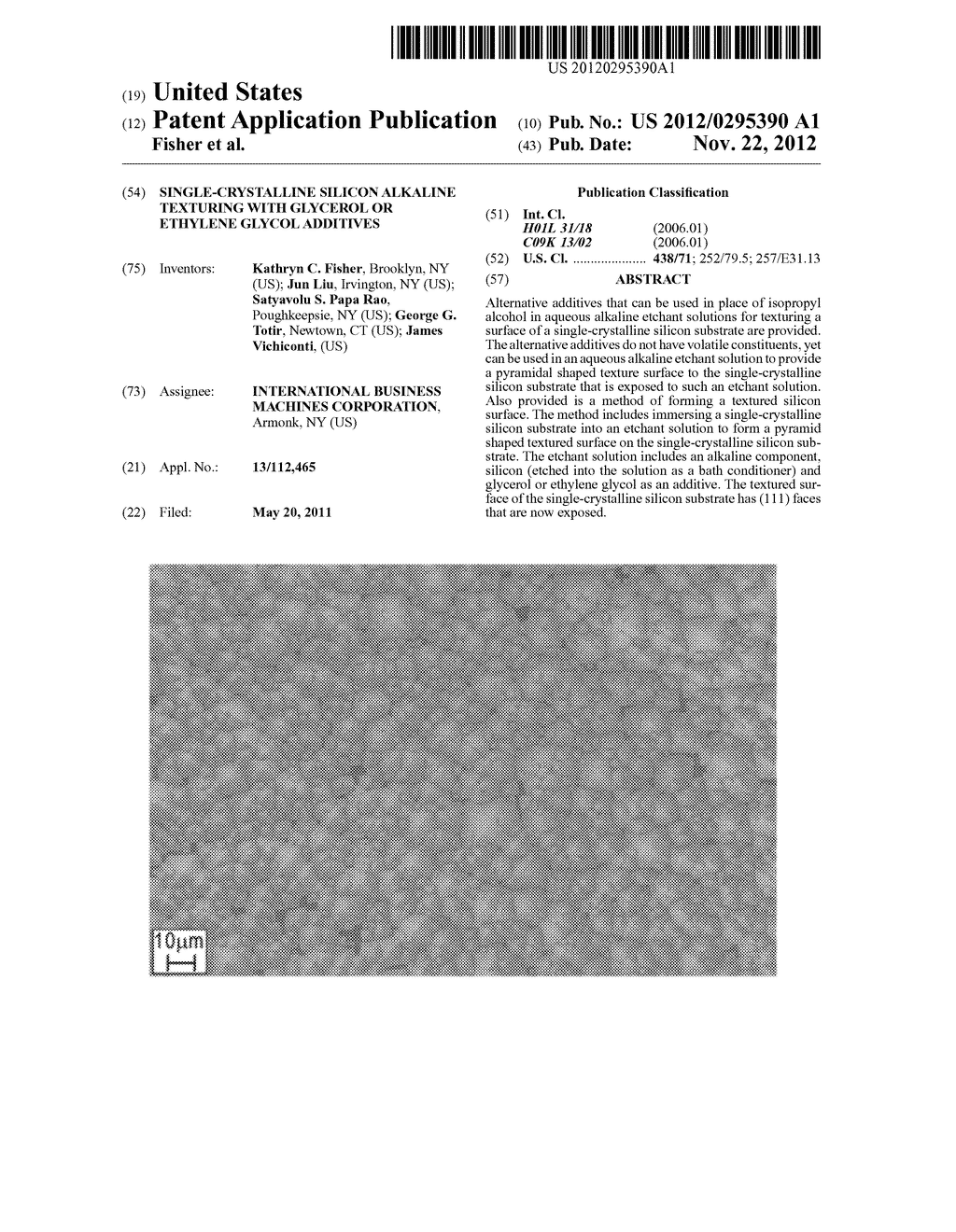 SINGLE-CRYSTALLINE SILICON ALKALINE TEXTURING WITH GLYCEROL OR ETHYLENE     GLYCOL ADDITIVES - diagram, schematic, and image 01