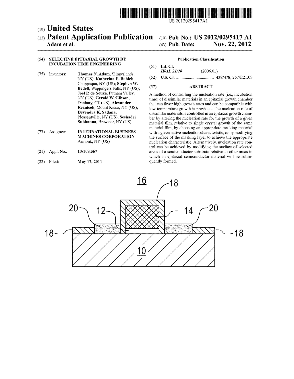 SELECTIVE EPITAXIAL GROWTH BY INCUBATION TIME ENGINEERING - diagram, schematic, and image 01