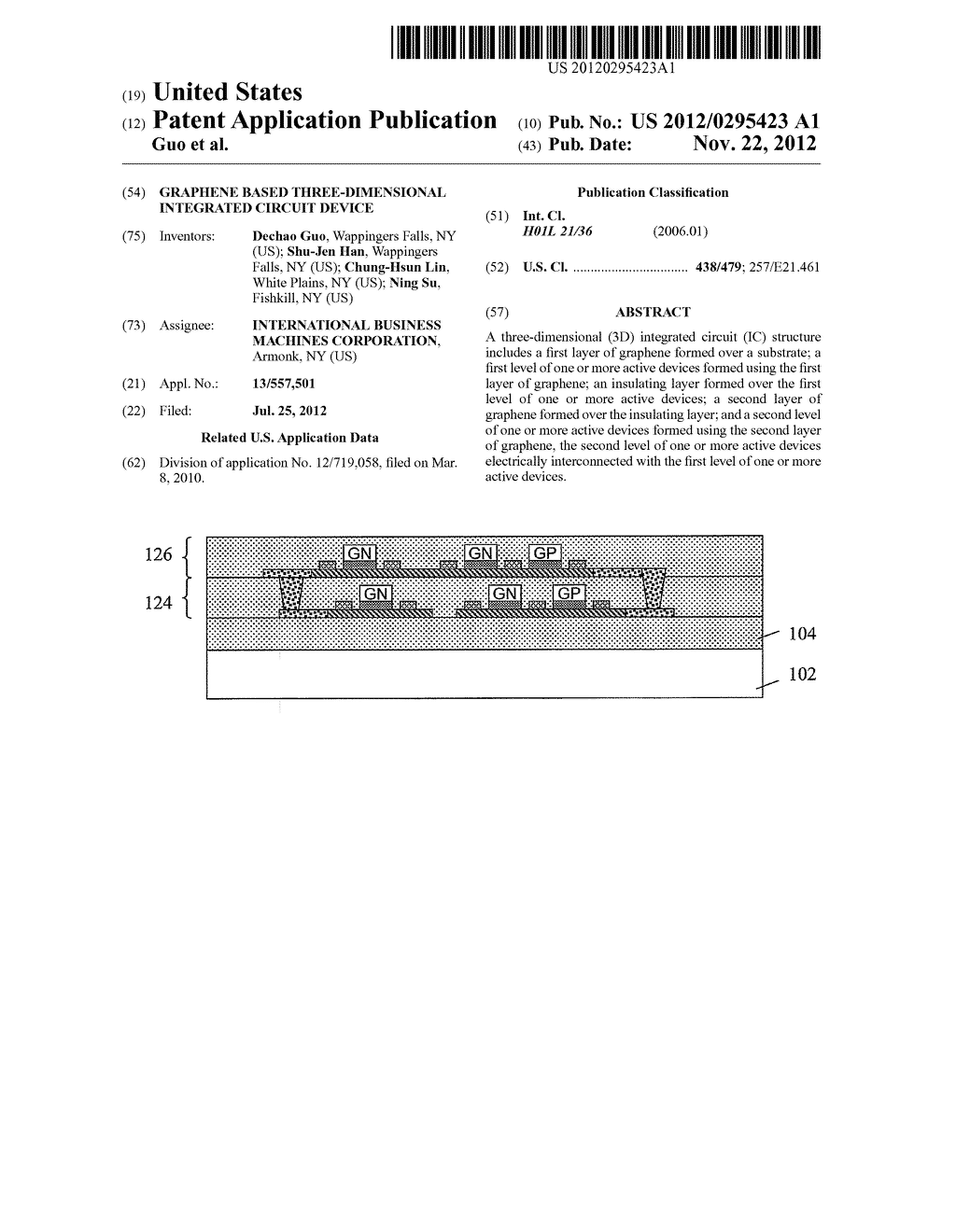 GRAPHENE BASED THREE-DIMENSIONAL INTEGRATED CIRCUIT DEVICE - diagram, schematic, and image 01