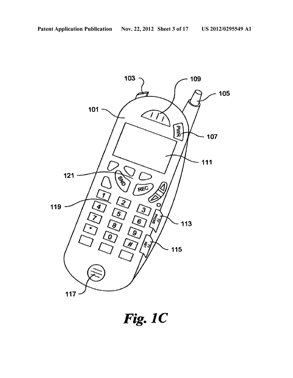 Portable device for communicating with a remotely located entity - diagram, schematic, and image 04