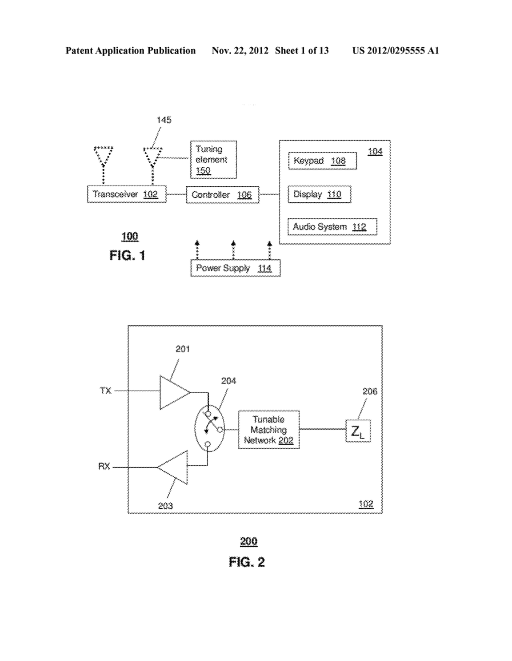 METHOD AND APPARATUS FOR TUNING A COMMUNICATION DEVICE - diagram, schematic, and image 02