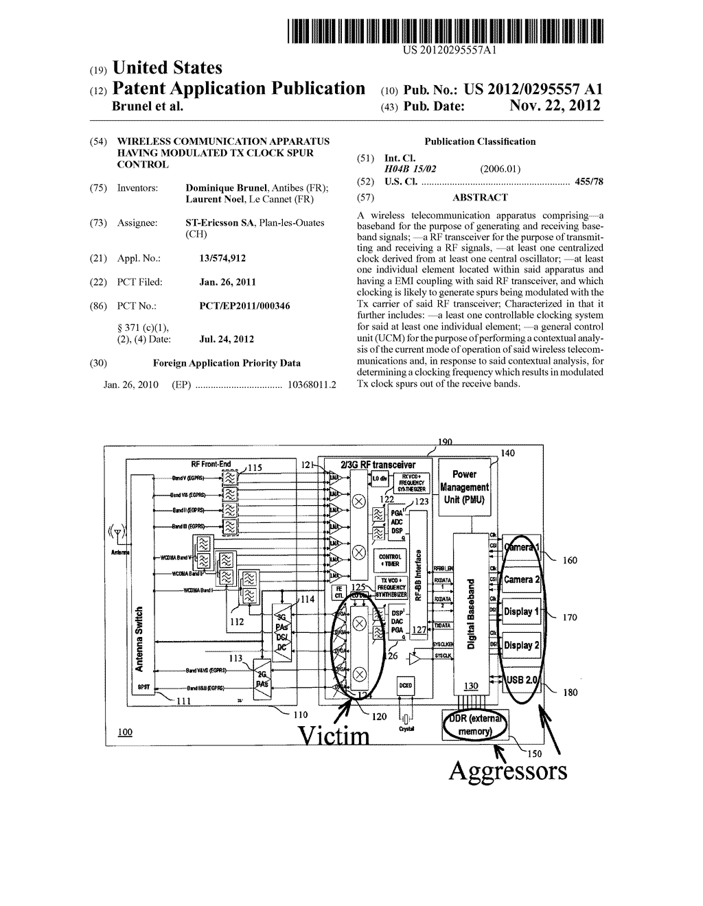 Wireless Communication Apparatus Having Modulated Tx Clock Spur Control - diagram, schematic, and image 01