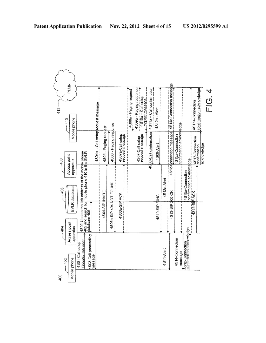 CALL SETUP METHOD FOR MOBILE VIRTUAL PRIVATE NETWORK AND ACCESS POINT     APPARATUS THEREOF - diagram, schematic, and image 05