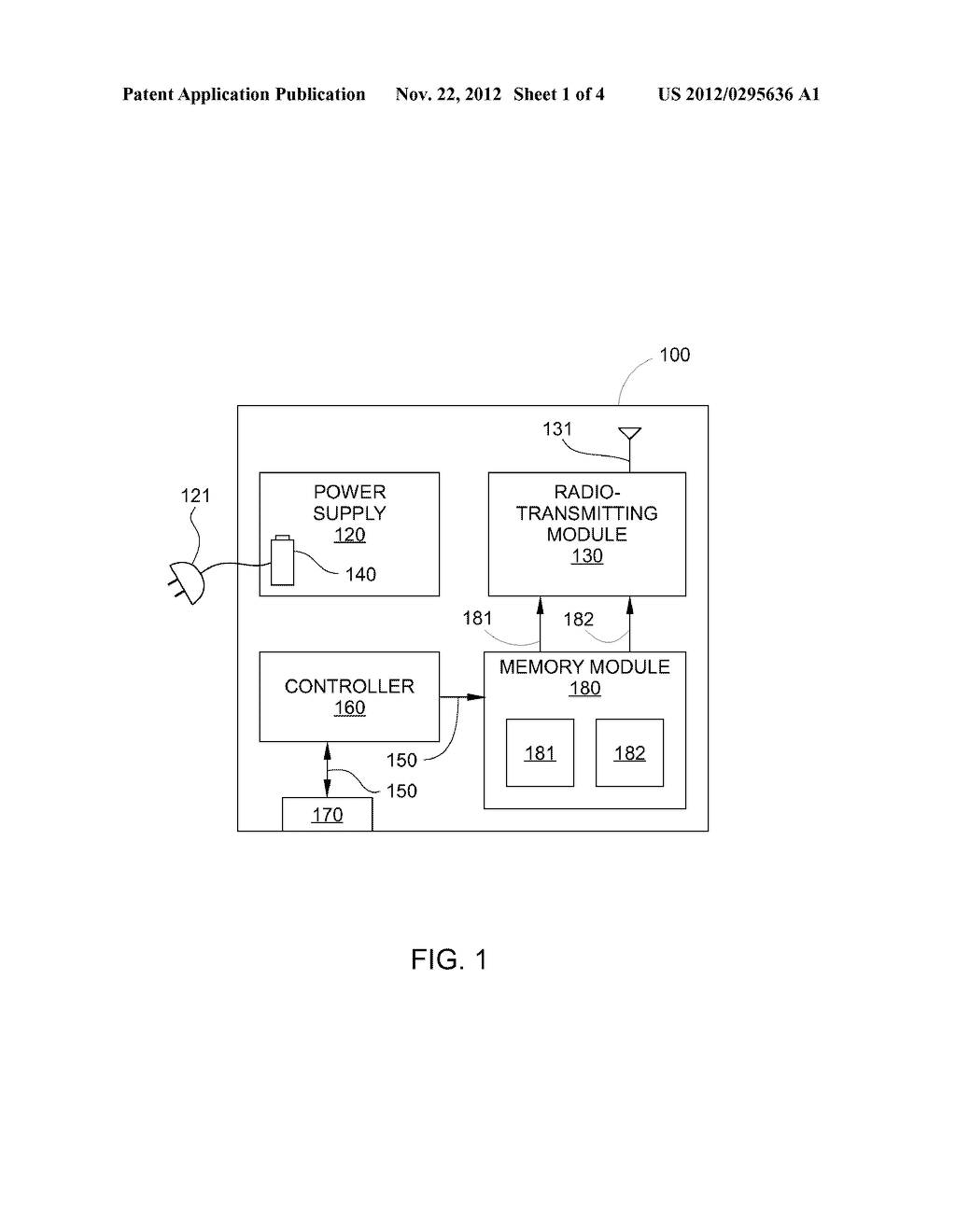 LOCATION-TRANSMITTING DEVICE FOR DETERMINING LOCATION OF A WIRELESS     COMMUNICATION DEVICE - diagram, schematic, and image 02