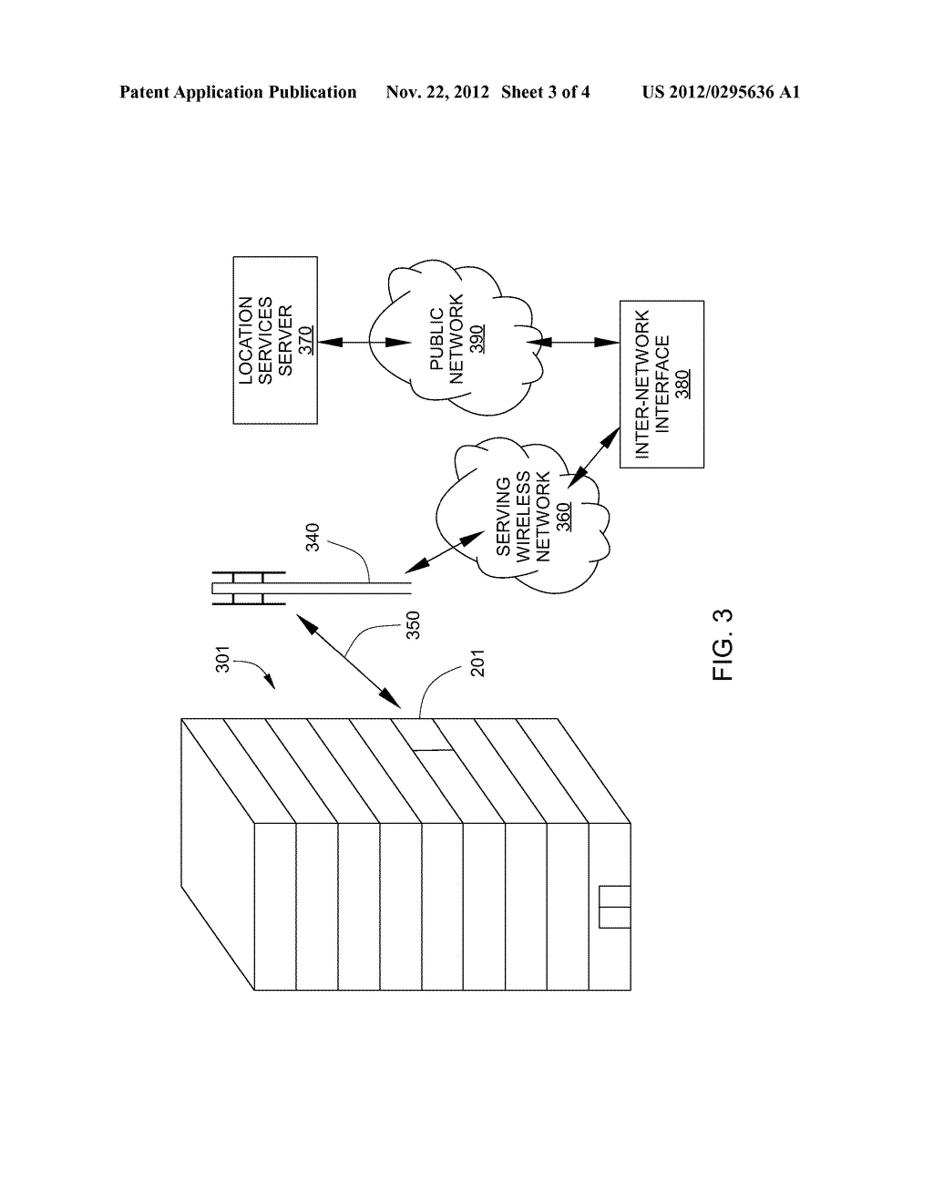 LOCATION-TRANSMITTING DEVICE FOR DETERMINING LOCATION OF A WIRELESS     COMMUNICATION DEVICE - diagram, schematic, and image 04