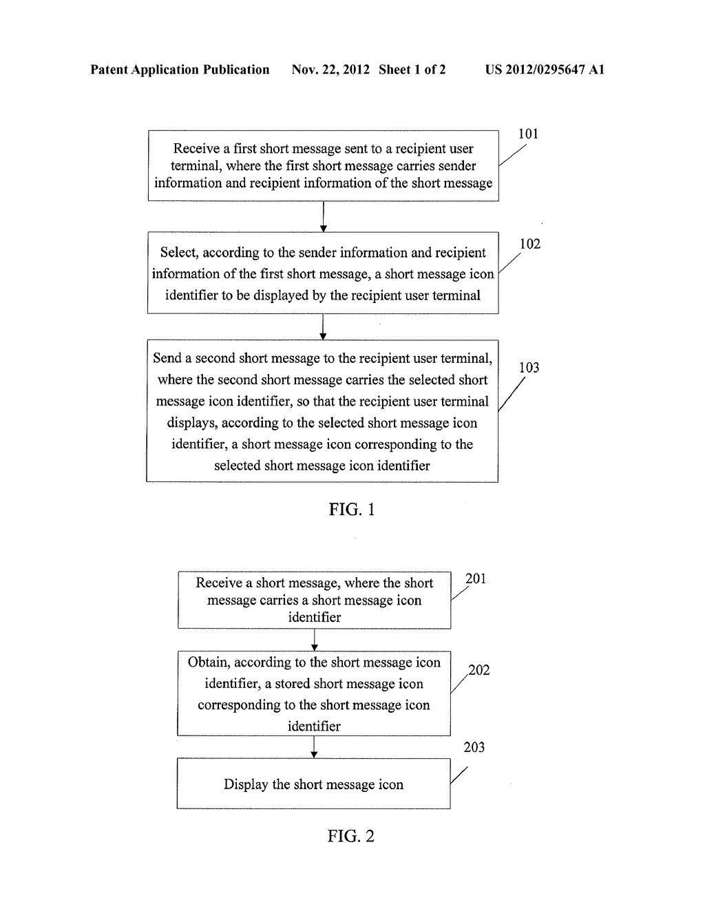 METHOD, SERVER, AND TERMINAL FOR DISPLAYING SHORT MESSAGE ICON - diagram, schematic, and image 02