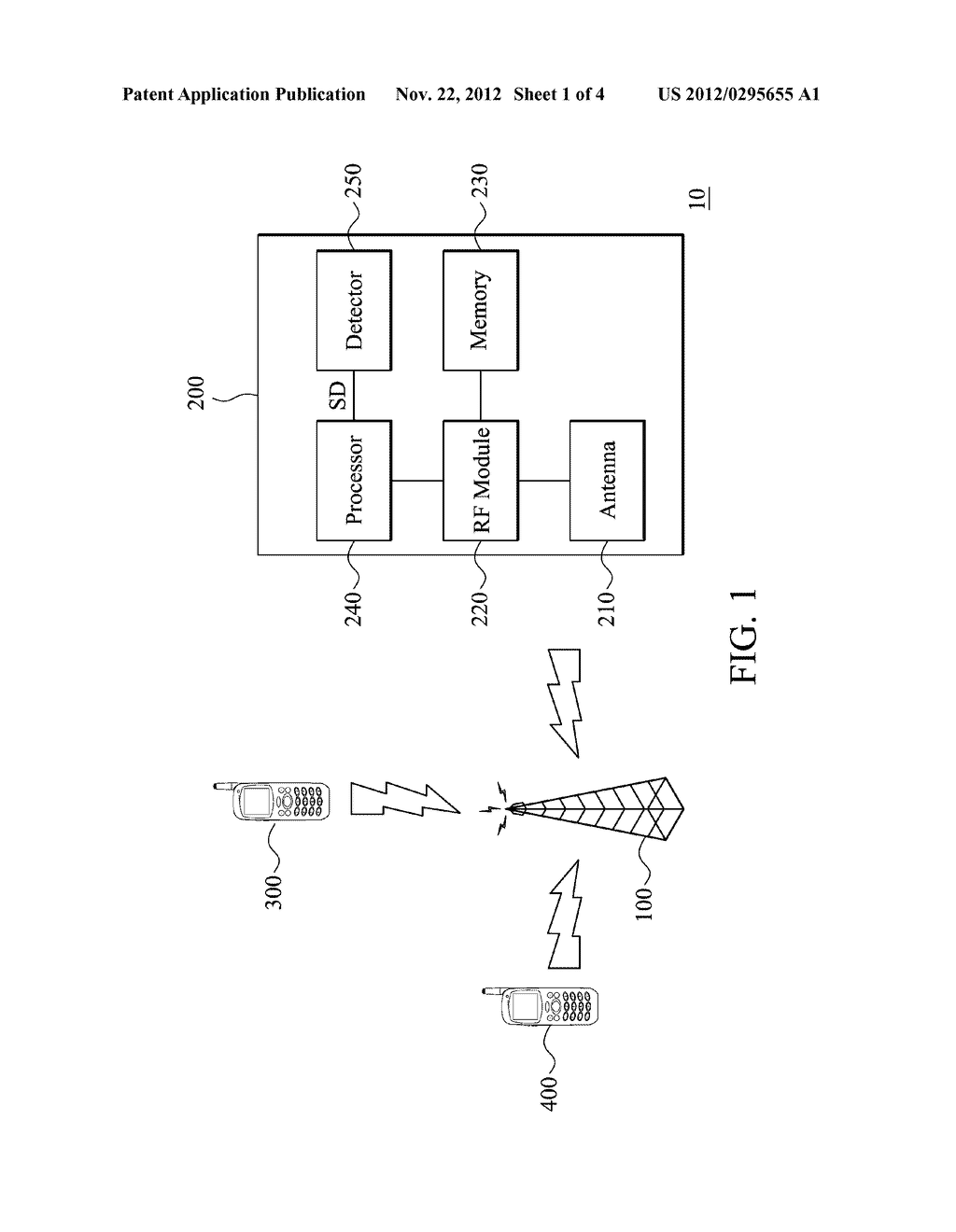 MOBILE DEVICE, METHOD AND MACHINE-READABLE STORAGE MEDIUM FOR ADJUSTING     RADIO POWER - diagram, schematic, and image 02