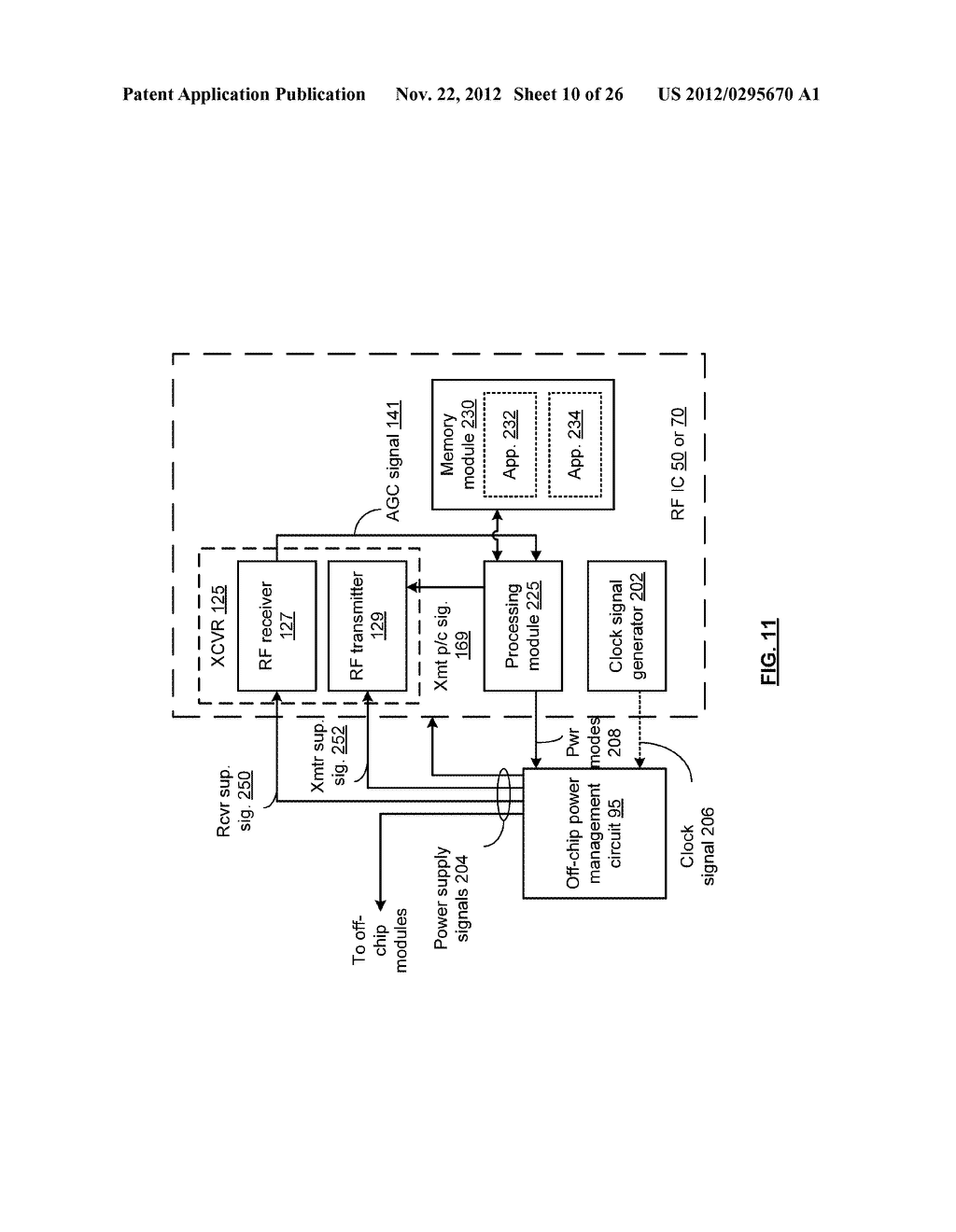 POWER CONSUMPTION MANAGEMENT IN A MIMO TRANSCEIVER AND METHOD FOR USE     THEREWITH - diagram, schematic, and image 11