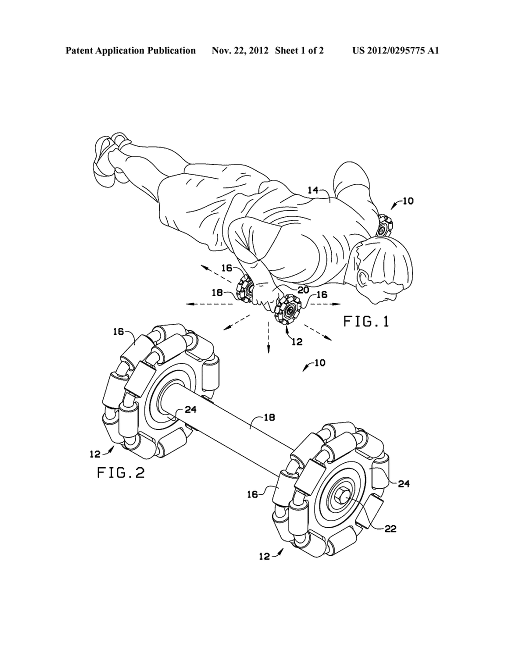 DUMBELL CASTOR EXERCISE DEVICE - diagram, schematic, and image 02