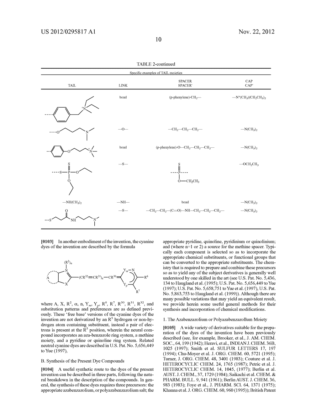 Aza-benzazolium Containing Cyanine Dyes - diagram, schematic, and image 15