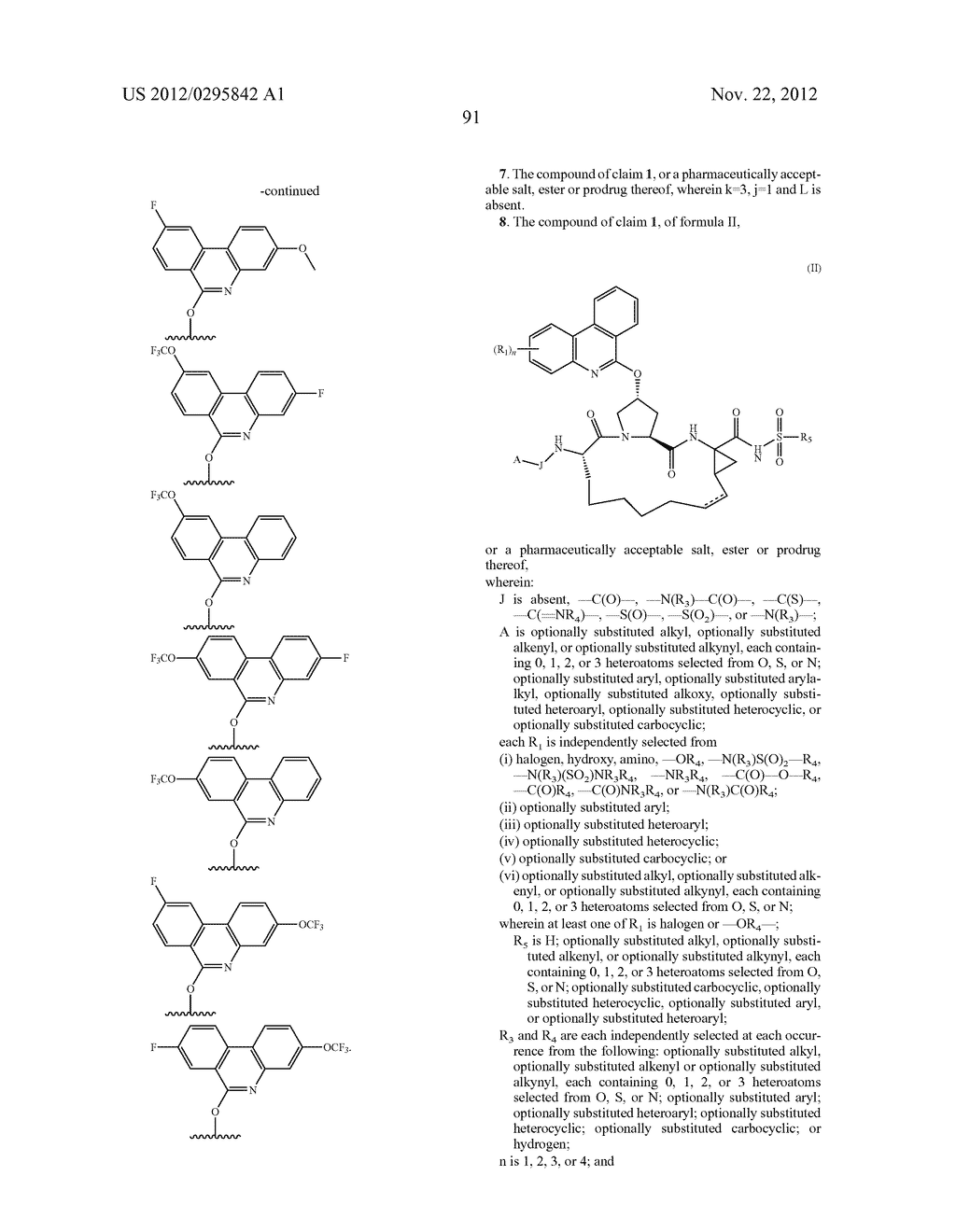 PHENANTHRIDINE MACROCYCLIC HEPATITIS C SERINE PROTEASE INHIBITORS - diagram, schematic, and image 92