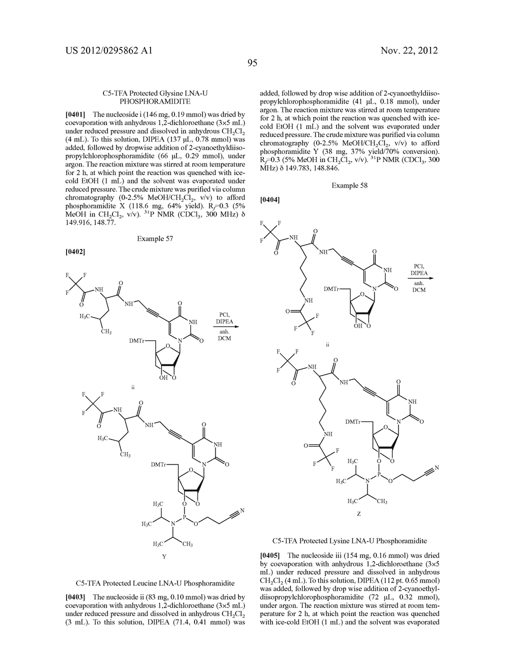 NUCLEOBASE-FUNCTIONALIZED CONFORMATIONALLY RESTRICTED NUCLEOTIDES AND     OLIGONUCLEOTIDES FOR TARGETING OF NUCLEIC ACIDS - diagram, schematic, and image 104