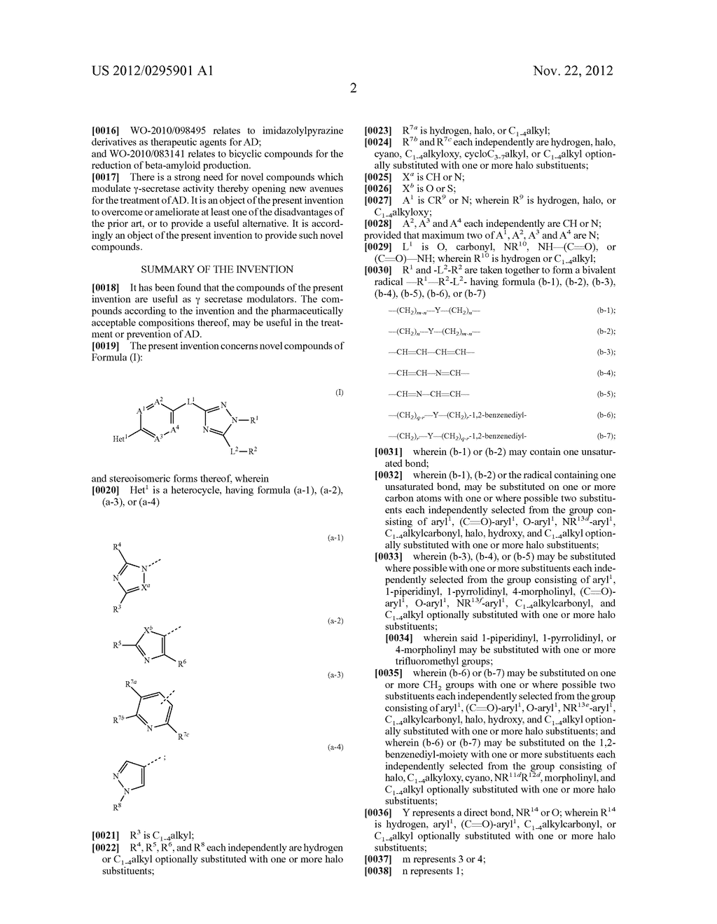 NOVEL SUBSTITUTED BICYCLIC TRIAZOLE DERIVATIVES AS GAMMA SECRETASE     MODULATORS - diagram, schematic, and image 03