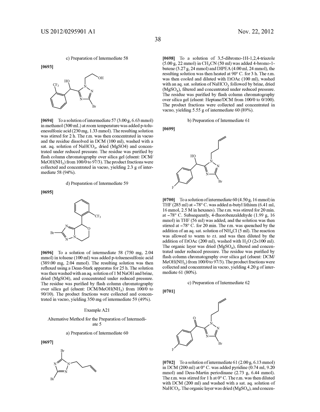 NOVEL SUBSTITUTED BICYCLIC TRIAZOLE DERIVATIVES AS GAMMA SECRETASE     MODULATORS - diagram, schematic, and image 39