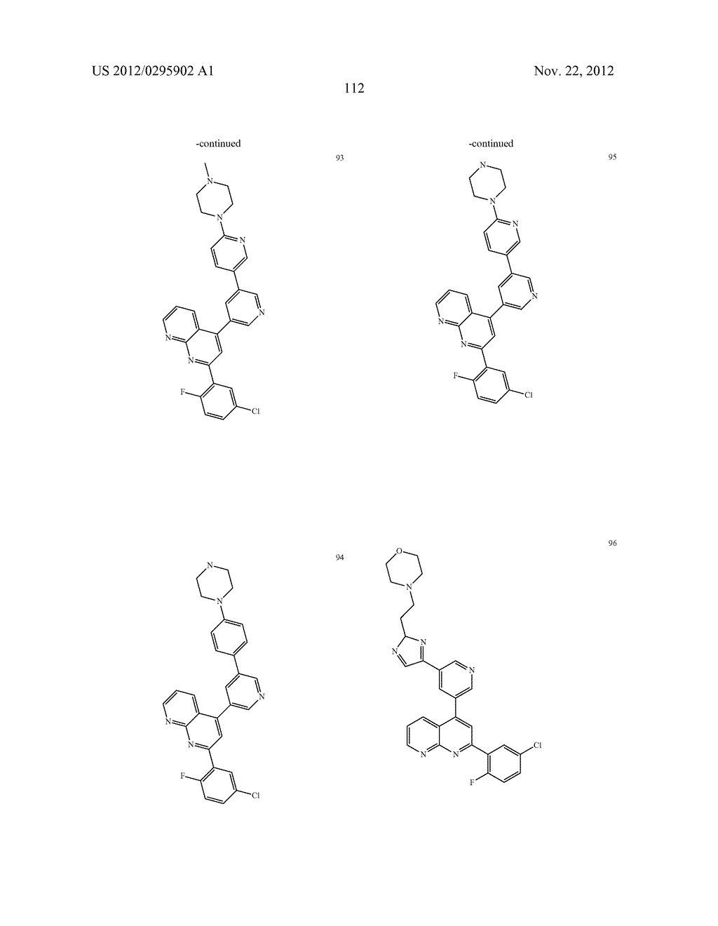 Hetaryl-[1,8]naphthyridine derivatives - diagram, schematic, and image 113