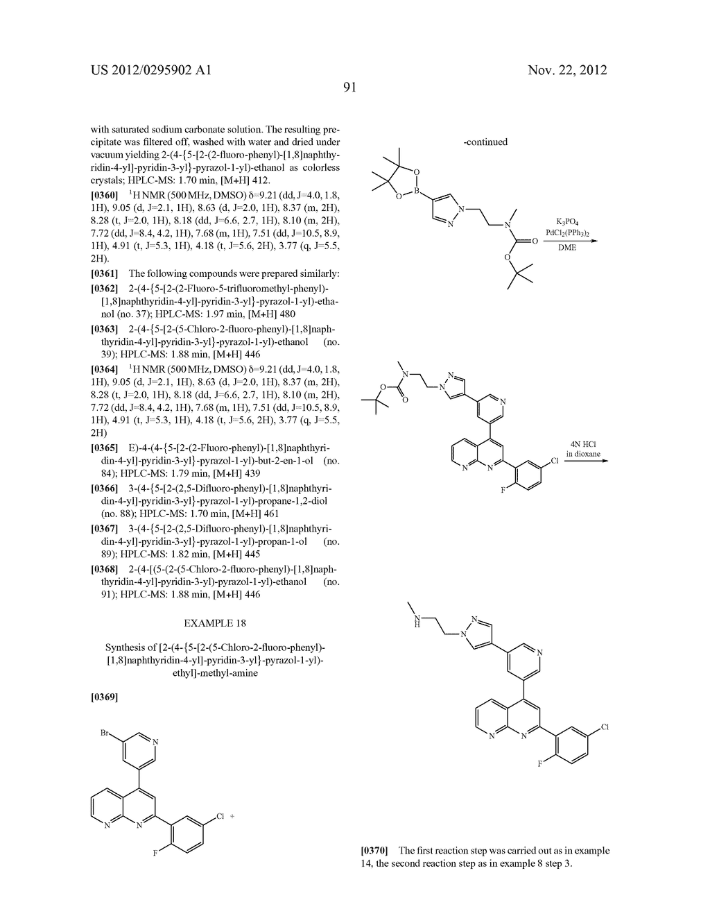 Hetaryl-[1,8]naphthyridine derivatives - diagram, schematic, and image 92