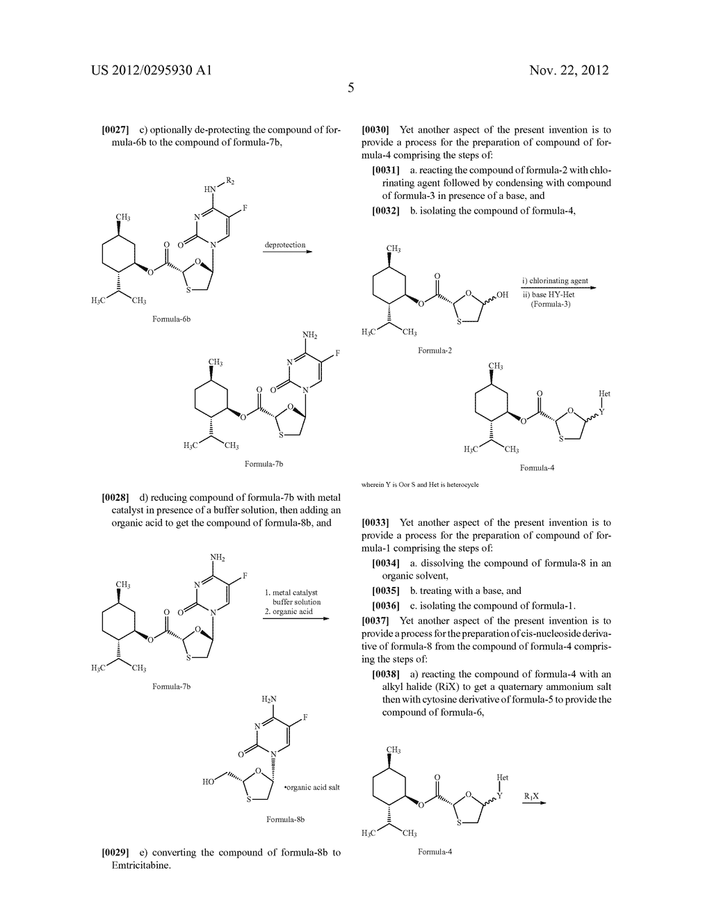 NOVEL PROCESS FOR THE PREPARATION OF CIS-NUCLEOSIDE DERIVATIVE - diagram, schematic, and image 06