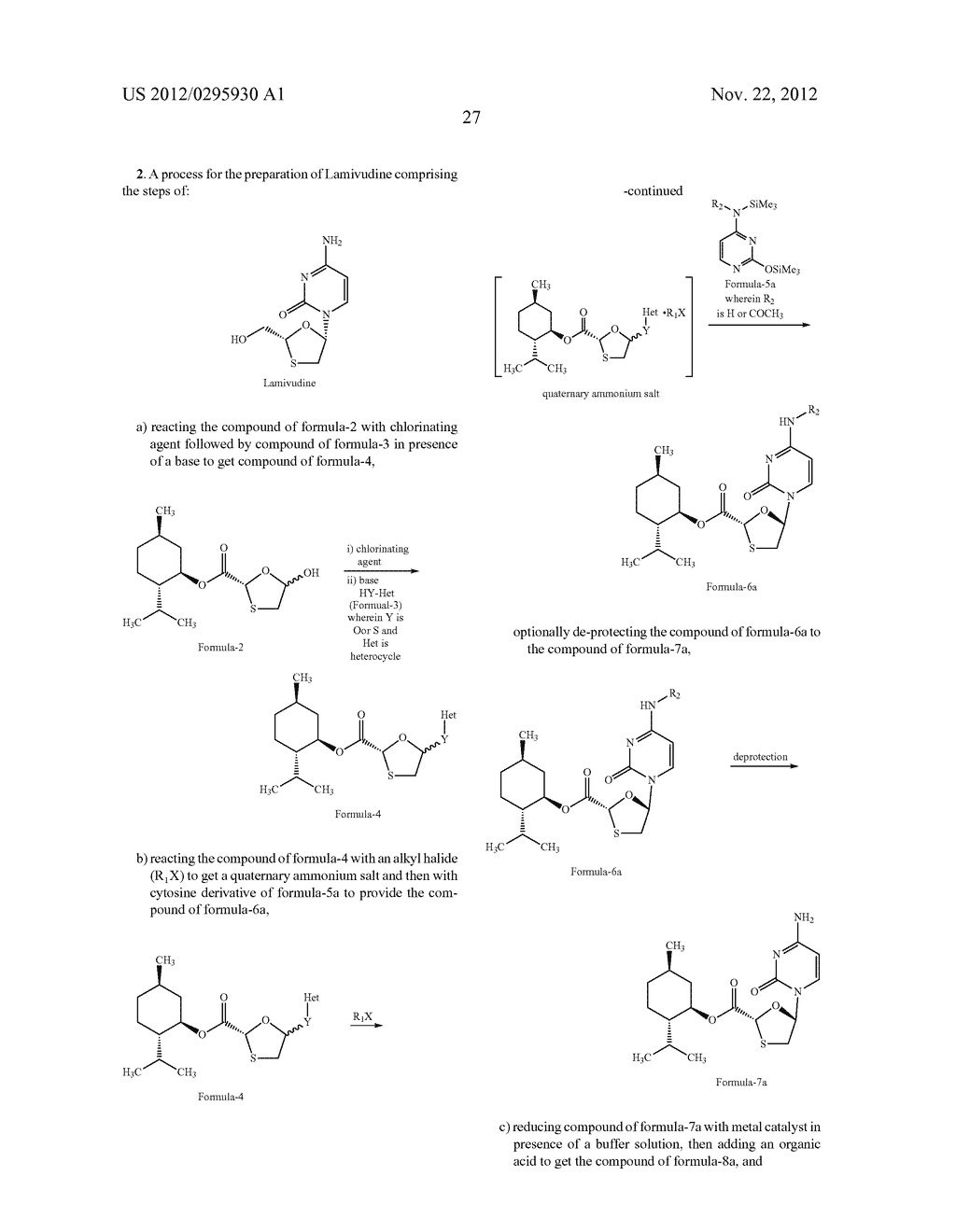 NOVEL PROCESS FOR THE PREPARATION OF CIS-NUCLEOSIDE DERIVATIVE - diagram, schematic, and image 28