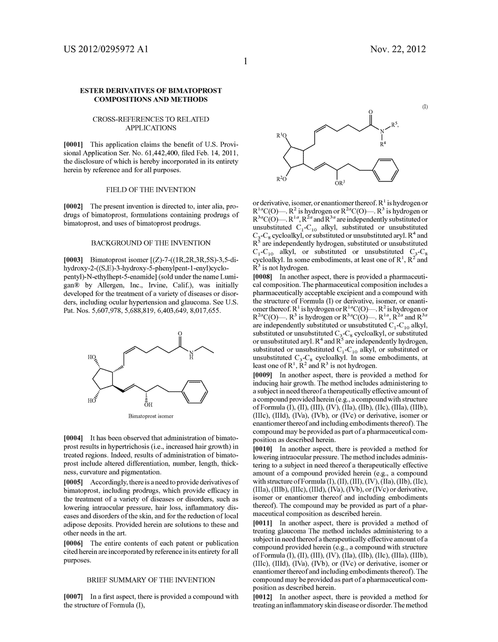 Ester Derivatives of Bimatoprost Compositions and Methods - diagram, schematic, and image 19