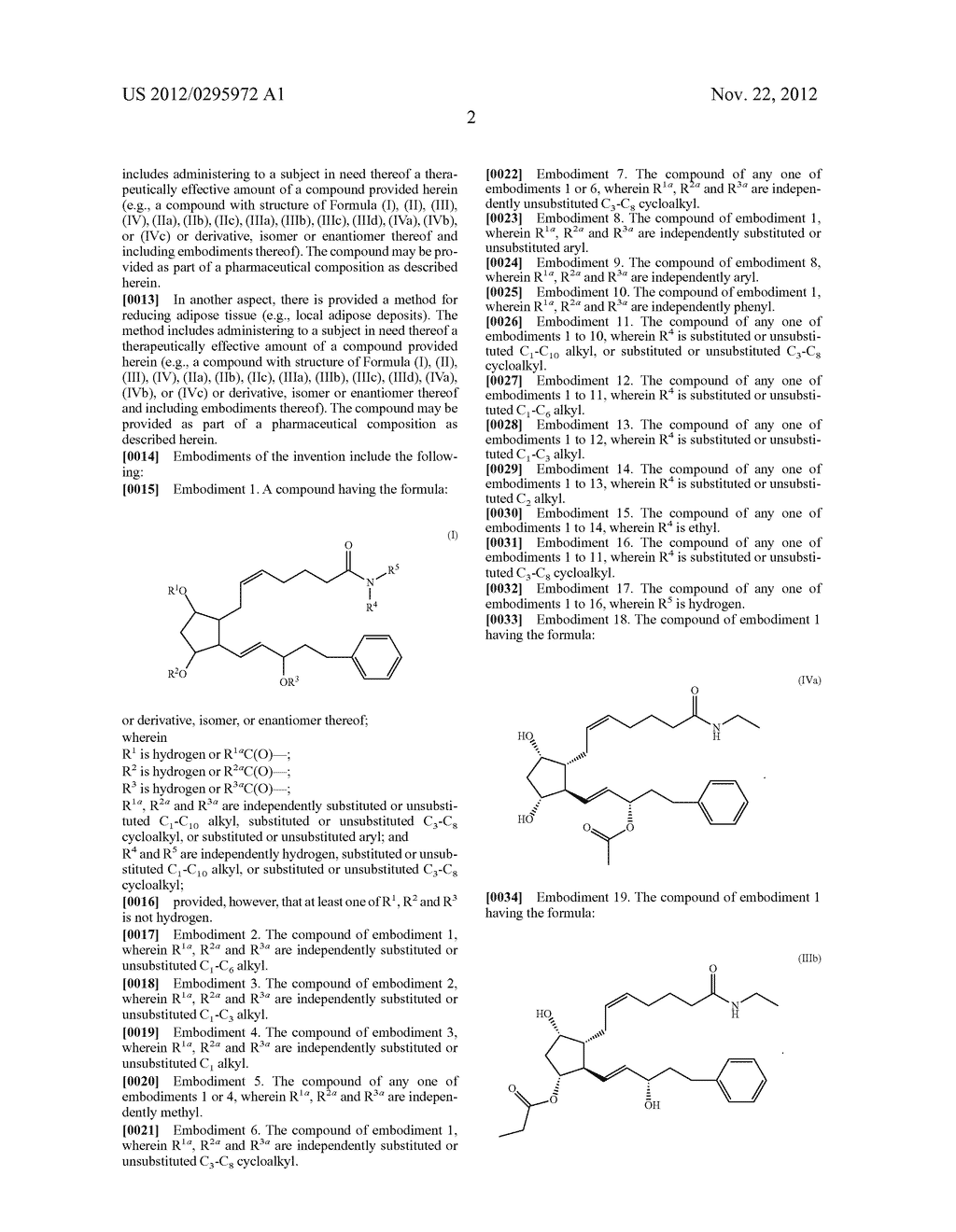 Ester Derivatives of Bimatoprost Compositions and Methods - diagram, schematic, and image 20