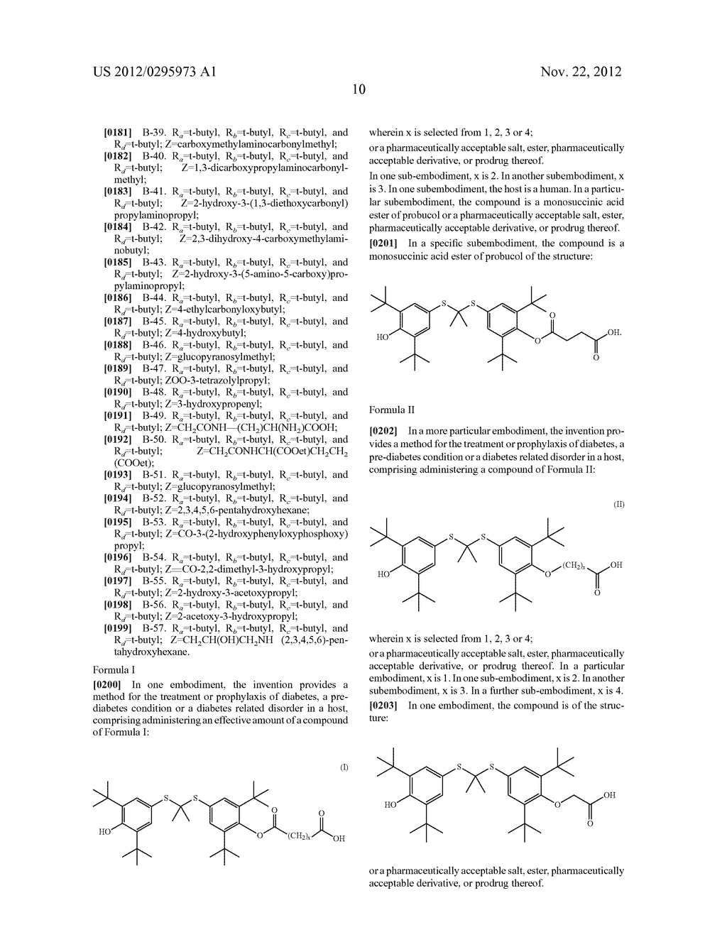 METHODS AND COMPOSITIONS OF DERIVATIVES OF PROBUCOL FOR THE TREATMENT OF     DIABETES - diagram, schematic, and image 31