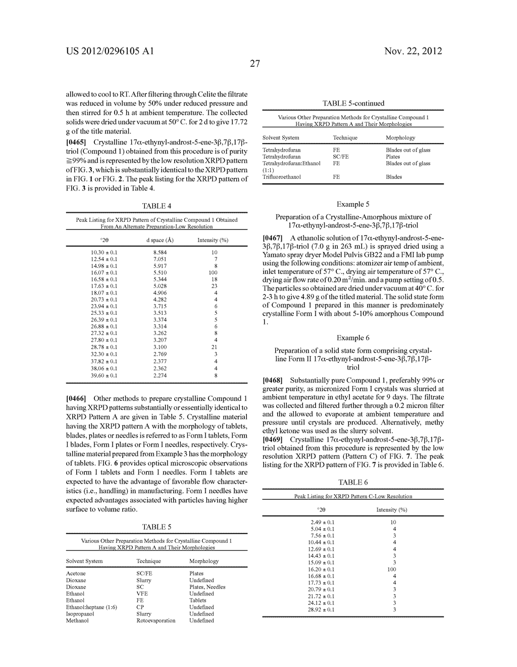 CRYSTALLINE ANHYDRATE FORMS OF A PHARMACEUTICAL - diagram, schematic, and image 52