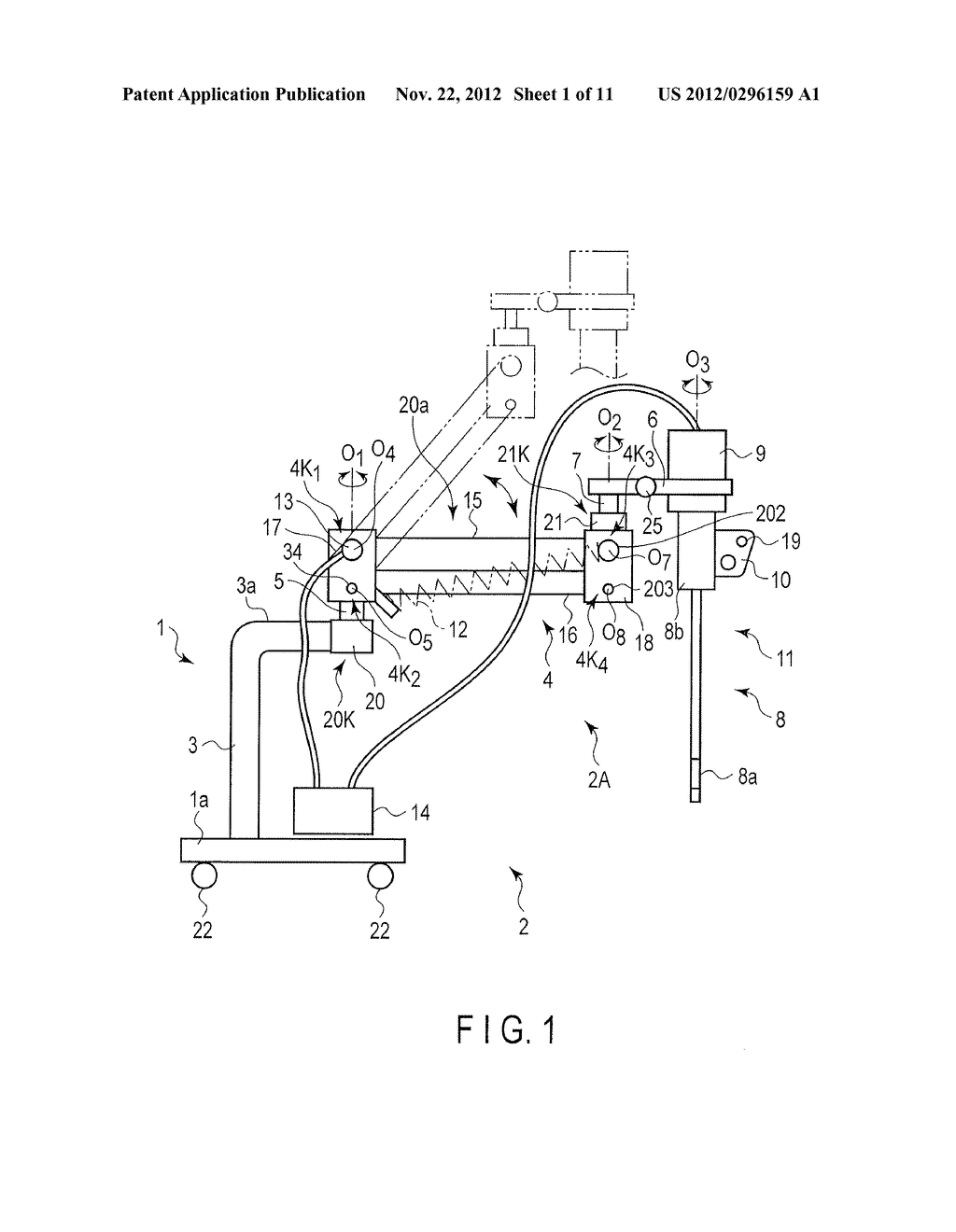 SUPPORTING APPARATUS FOR MEDICAL DEVICE - diagram, schematic, and image 02