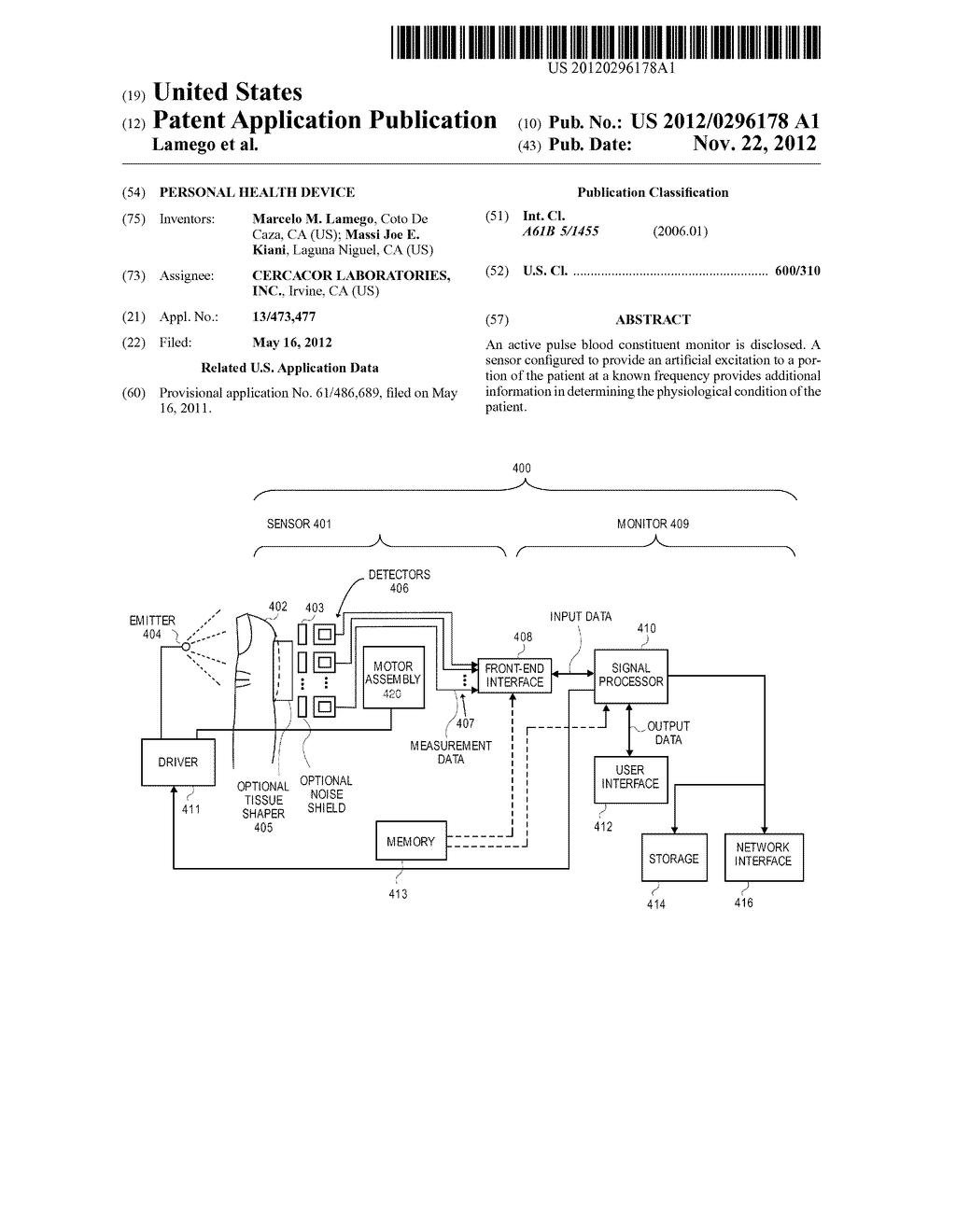 PERSONAL HEALTH DEVICE - diagram, schematic, and image 01