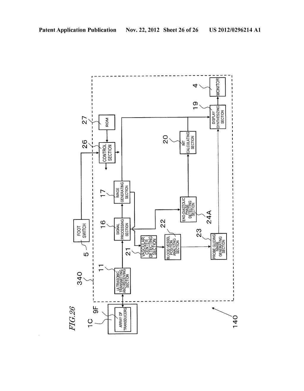 ULTRASONIC DIAGNOSTIC DEVICE, AND REGION-TO-BE-DETECTED IMAGE DISPLAY     METHOD AND MEASUREMENT METHOD USING SAME - diagram, schematic, and image 27