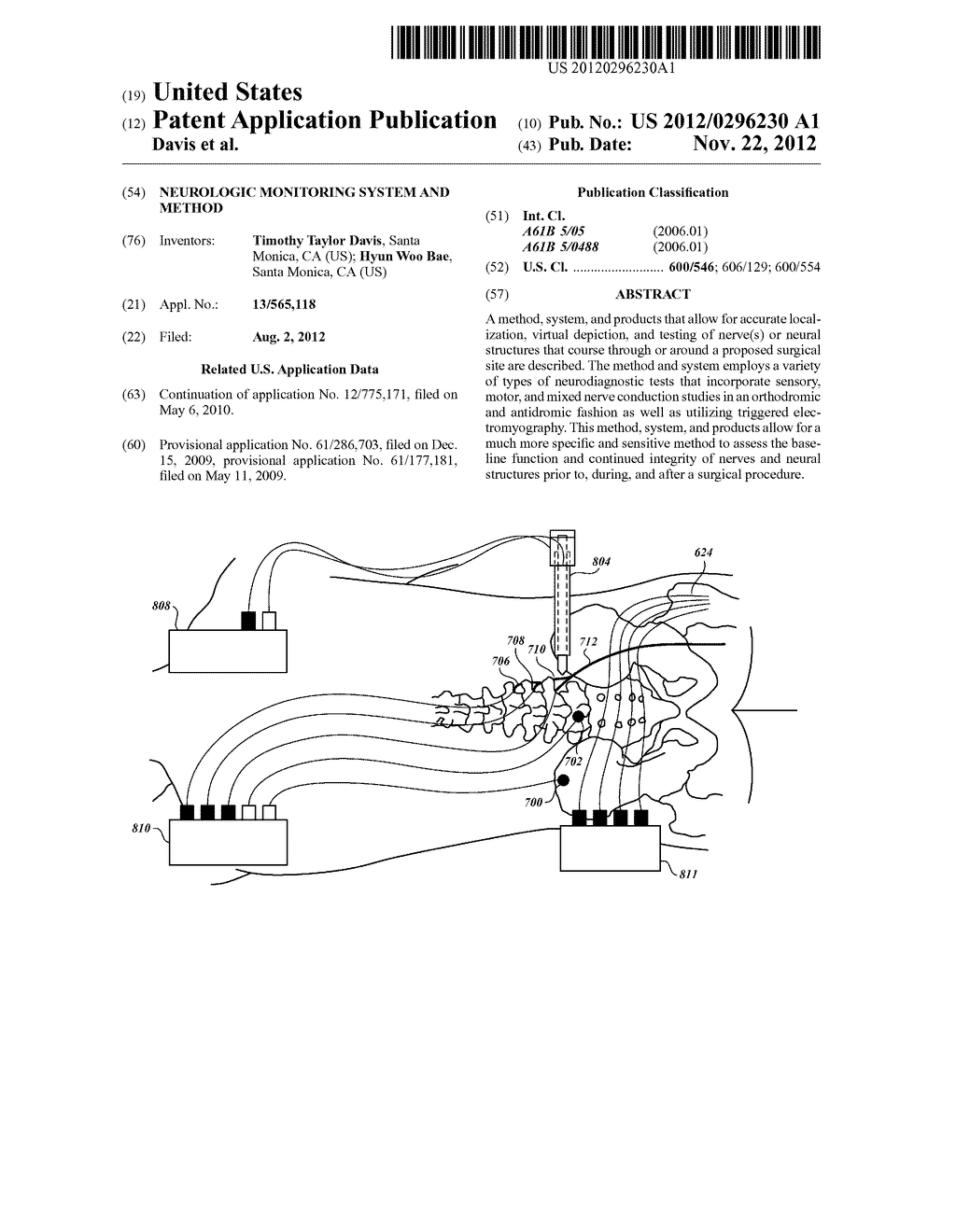 NEUROLOGIC MONITORING SYSTEM AND METHOD - diagram, schematic, and image 01