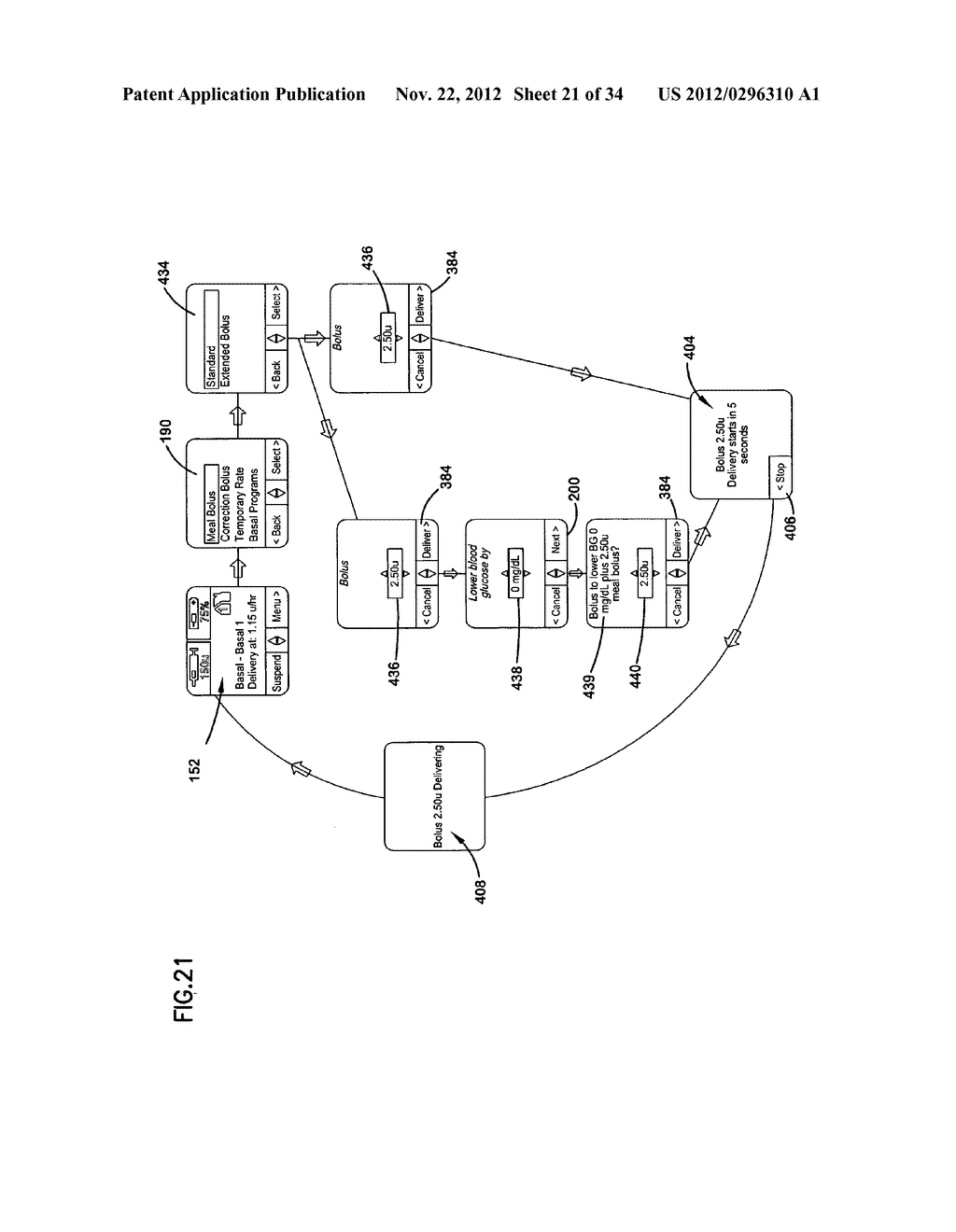 INSULIN PUMP HAVING MISSED MEAL BOLUS ALARM - diagram, schematic, and image 22