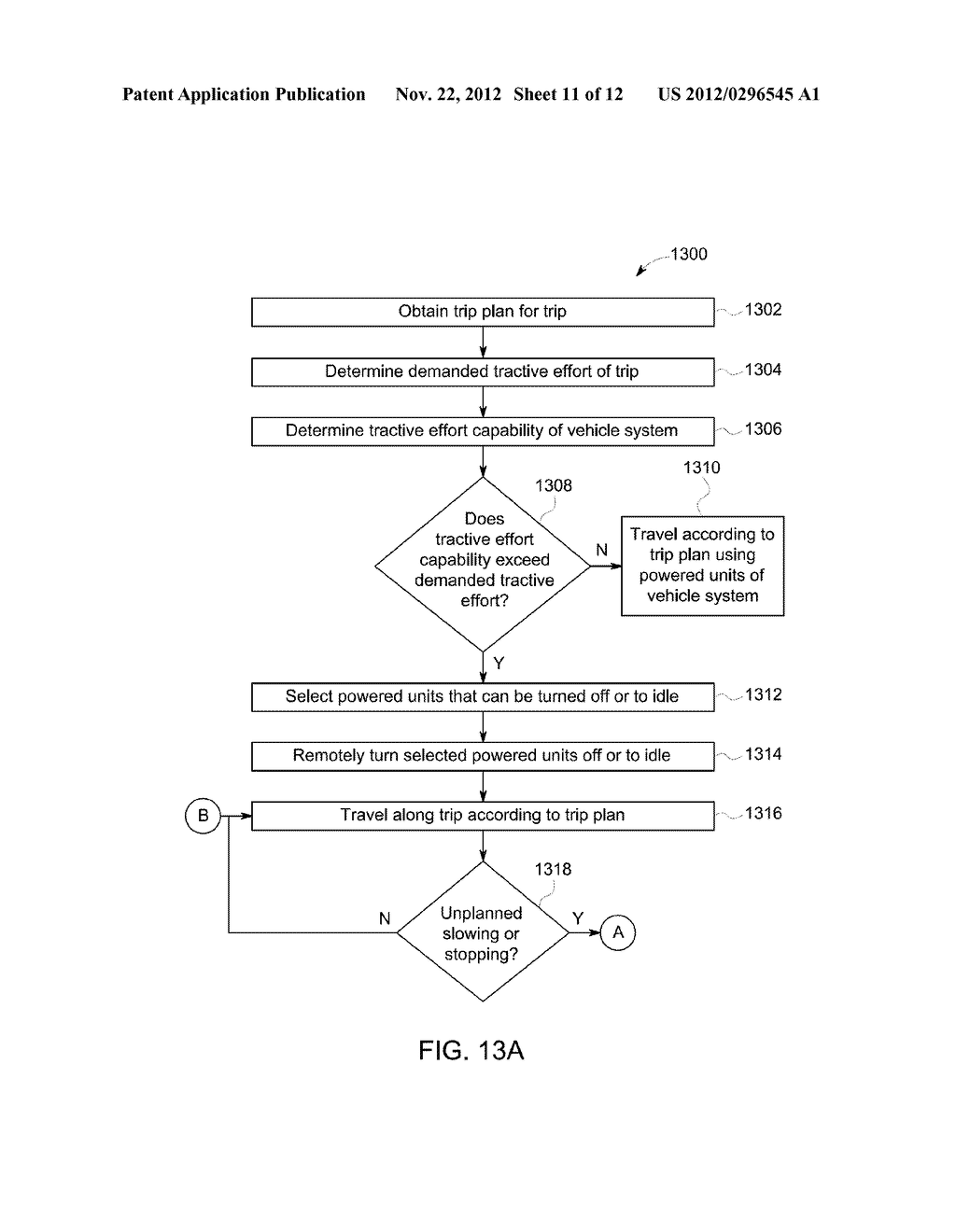 CONTROL SYSTEM AND METHOD FOR REMOTELY ISOLATING POWERED UNITS IN A     VEHICLE SYSTEM - diagram, schematic, and image 12