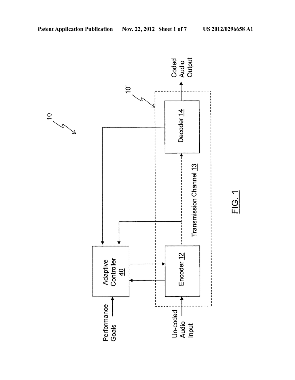 METHOD AND APPARATUS FOR REAL-TIME MULTIDIMENSIONAL ADAPTATION OF AN AUDIO     CODING SYSTEM - diagram, schematic, and image 02