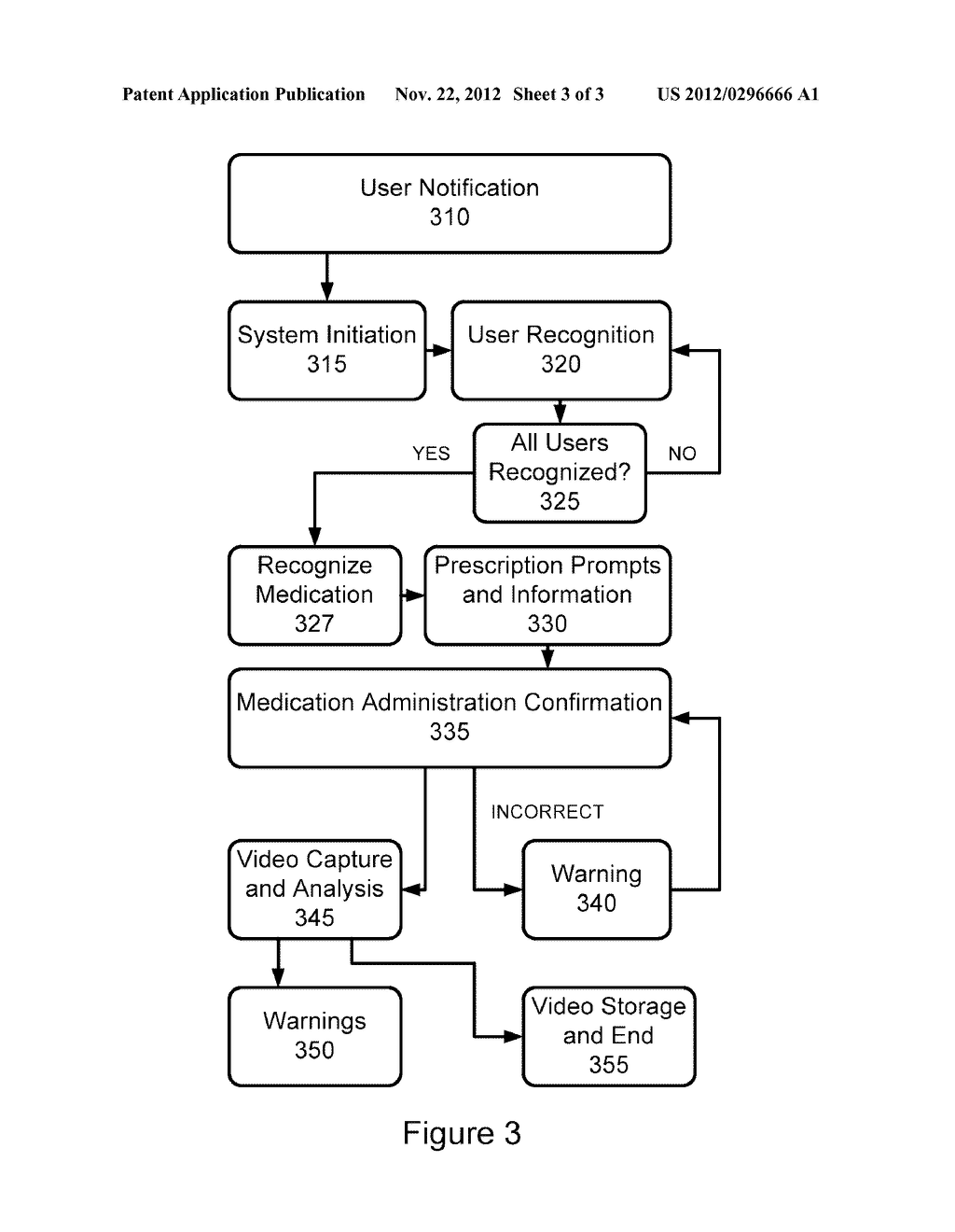 Method and Apparatus for Verification of Medication Administration     Adherence - diagram, schematic, and image 04