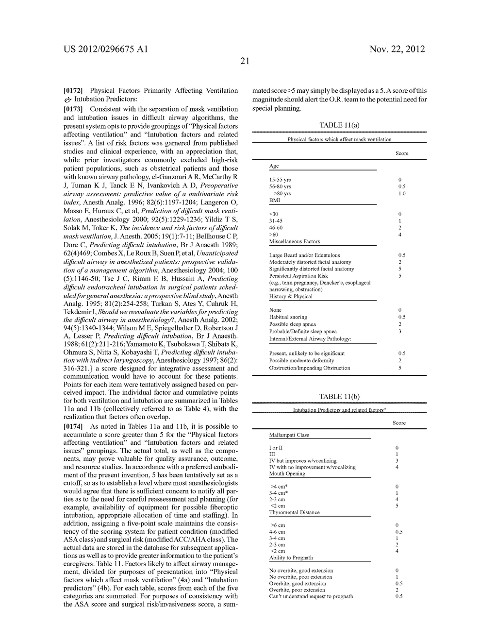 Method and System for Assessing, Quantifying, Coding & Communicating a     Patient's Health and Perioperative Risk - diagram, schematic, and image 131