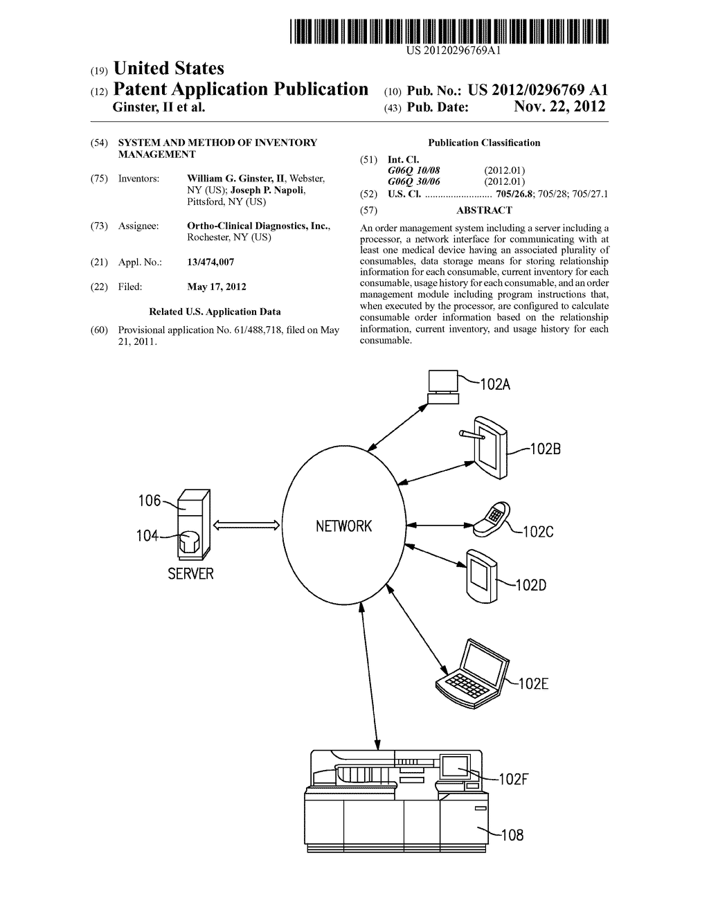 SYSTEM AND METHOD OF INVENTORY MANAGEMENT - diagram, schematic, and image 01