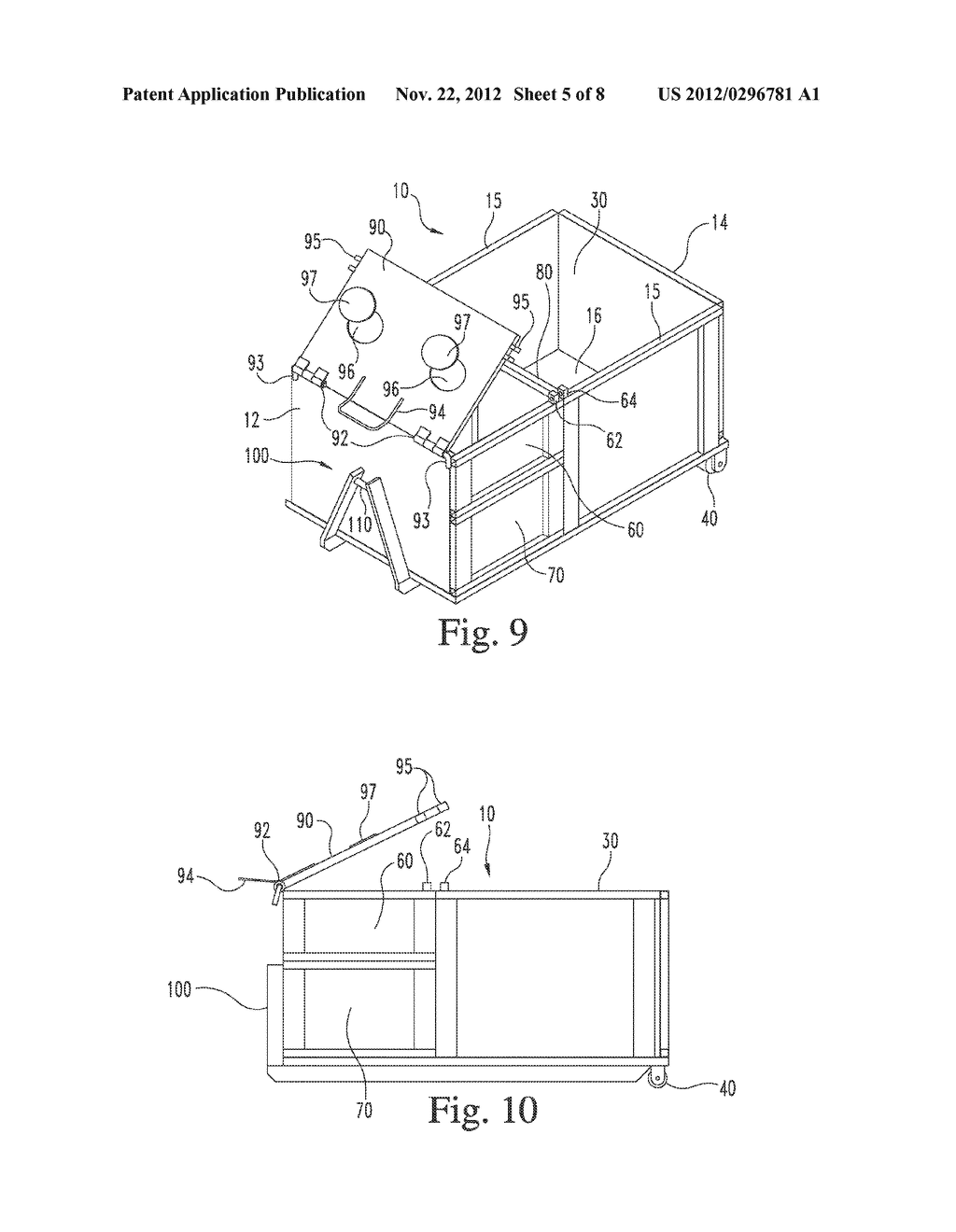 Compartmentalized Delivery and Removal Container System for Construction     Materials - diagram, schematic, and image 06